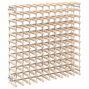 vidaXL Stojan na v&iacute;no na 120 flia&scaron; mas&iacute;vne borovicov&eacute; drevo