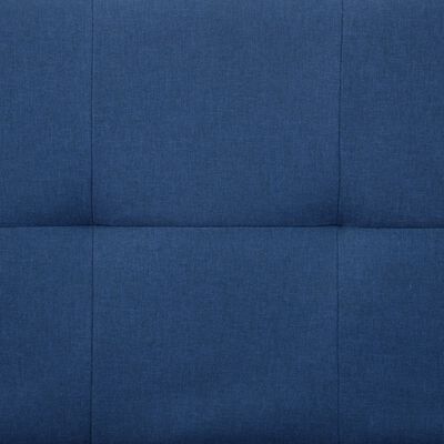 vidaXL Rozkladacia pohovka s 2 vankúšmi, modrá, polyester