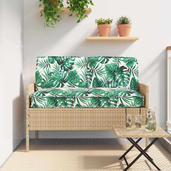 vidaXL Sada vank&uacute;&scaron;ov List 3 pcs Vzor listov Oxfordsk&aacute; l&aacute;tka