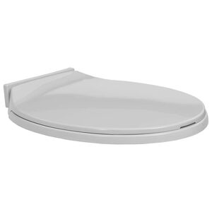 vidaXL WC sedadlo, pomal&eacute; skl&aacute;panie, svetlosiv&eacute;, ov&aacute;lne