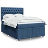 vidaXL Boxspring posteľ s matracom modr&yacute; 140x190 cm l&aacute;tka