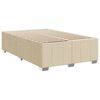 vidaXL Boxspring posteľ s matracom krémová 120x190 cm látka