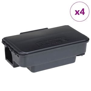 vidaXL Pasce na my&scaron;i 4 ks čierne 22x12,5x7,5 cm