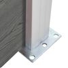 vidaXL Záhradný plot, WPC 175x186 cm, sivý