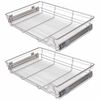 vidaXL Vys&uacute;vacie dr&ocirc;ten&eacute; ko&scaron;&iacute;ky 2 ks strieborn&eacute; 800 mm