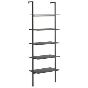 vidaXL Naklonen&yacute; reg&aacute;l s 5 policami, čierny 64x35x185 cm