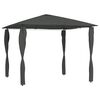 vidaXL Alt&aacute;nok s poťahmi na stĺpiky 3x3x2,6 m, antracitov&yacute; 160 g/m&sup2;