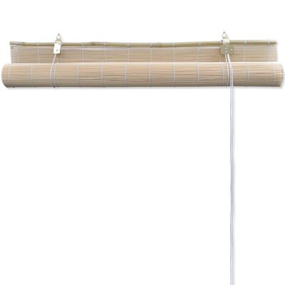 vidaXL Prírodné bambusové rolety 4 ks 120x160 cm