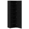 vidaXL Highboard Čierny dub 50 x 42,5 x 185 cm
