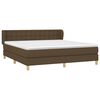 vidaXL Boxspring posteľ s matracom tmavohned&aacute; 180x200 cm l&aacute;tka