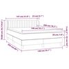 vidaXL Boxspring posteľ s matracom tmavohned&aacute; 140x200 cm l&aacute;tka