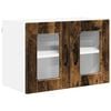 vidaXL N&aacute;stenn&yacute; sklenen&yacute; kabinet PORTO Dymov&aacute; dub 60 x 31 x 40 cm
