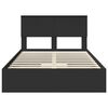 vidaXL &Uacute;ložn&aacute; posteľ so z&aacute;suvkou Čierna 135 x 190 cm Kompozitn&eacute; drevo