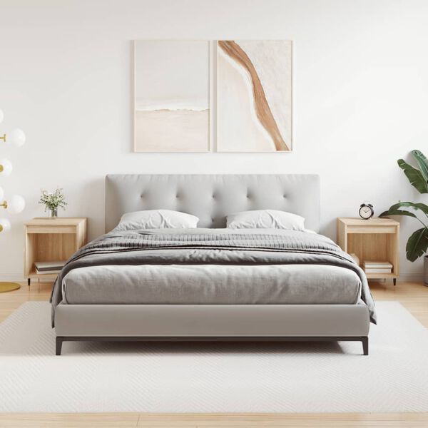 vidaXL Nočné stolíky 2 ks dub sonoma 40x35x50 cm kompozitné drevo