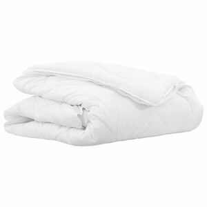 vidaXL 2-v-1 Prikr&yacute;vka 135 x 200 cm Zima Polyester Biela Priedu&scaron;n&aacute;