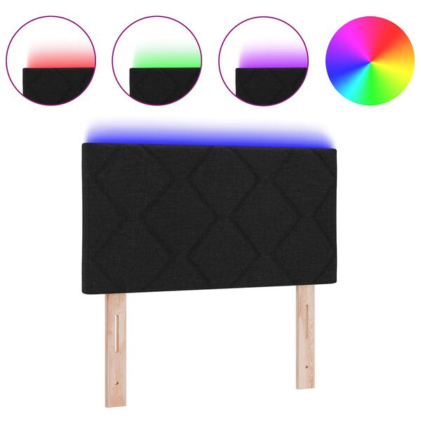 vidaXL Zadn&eacute; čelo Čierna 80 cm l&aacute;tka