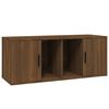 vidaXL TV skrinka hned&yacute; dub 100x35x40 cm spracovan&eacute; drevo