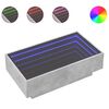 vidaXL Konferenčn&yacute; stol&iacute;k s LED bet&oacute;nov&yacute; 90x50x30 cm kompozitn&eacute; drevo