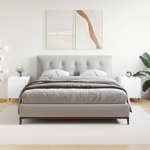 vidaXL Nočn&eacute; stol&iacute;ky 2 ks biele 40x40x50 cm kompozitn&eacute; drevo