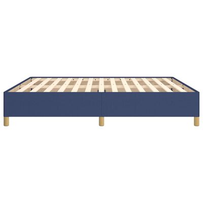 vidaXL Rám na boxspring posteľ modrý 160x200 cm látka