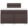 vidaXL Boxspring posteľ s matracom tmavohned&aacute; 120x190 cm l&aacute;tka