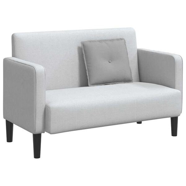 vidaXL Poduška na chrbát Oblá šedá 50 x 19 x 45 cm látka