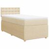 vidaXL Boxspring posteľ s matracom kr&eacute;mov&aacute; 100x200 cm l&aacute;tka