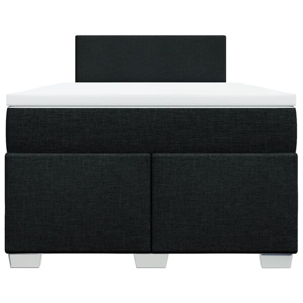 vidaXL Boxspring posteľ s matracom čierna 120x190 cm l&aacute;tka