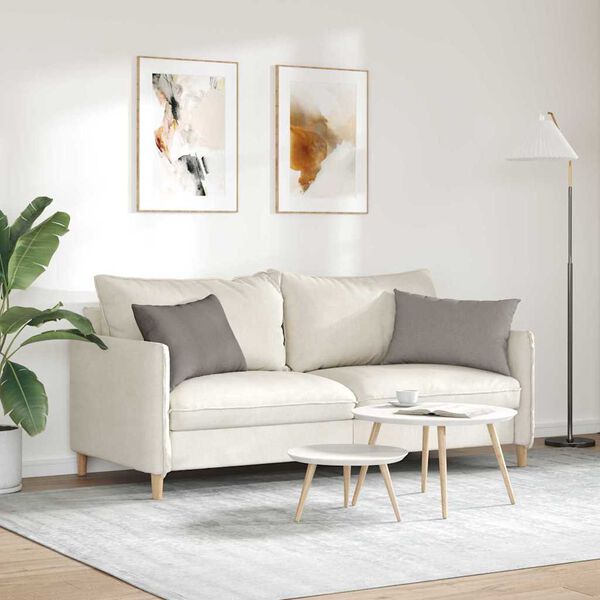 vidaXL Vankúše na pohovku 2 pcs Sivohnedá 60 x 40 cm látka