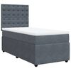 vidaXL Posteľn&yacute; r&aacute;m boxspring s matracom tmavosiv&yacute; 80x200 cm zamat