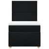 vidaXL Posteľn&yacute; r&aacute;m boxspring s matracom čierny 90x200 cm l&aacute;tka