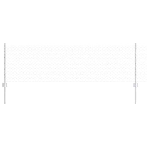 vidaXL Plot s podperou Strieborn&aacute; 0,6 x 25 m Oceľ