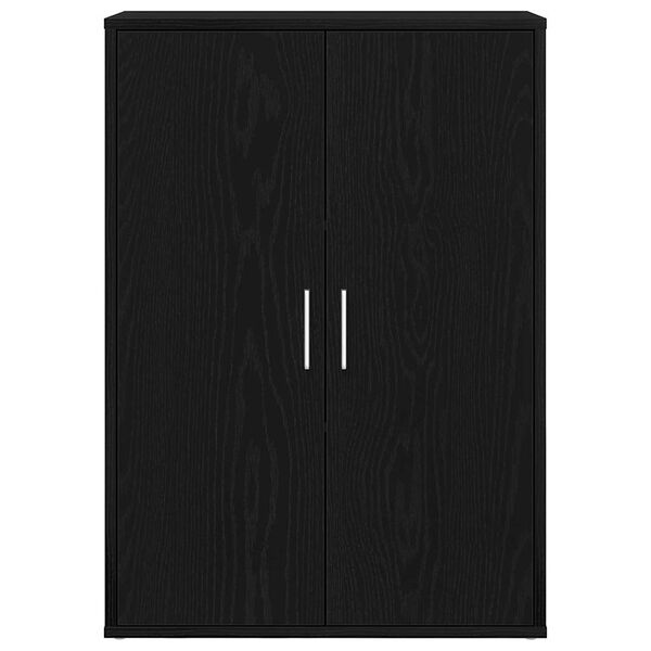 vidaXL Servírovacia skriňa Čierny dub 60 x 31 x 84 cm Kompozitné drevo