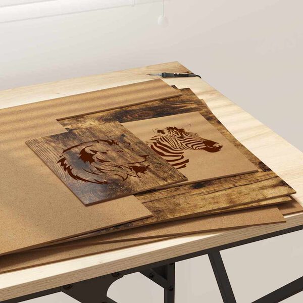 vidaXL Dekoračn&eacute; panely 50 pcs Dymov&aacute; dub 40 x 60 x 0.27 cm