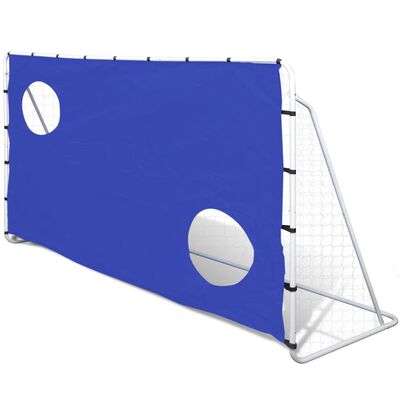 Futbalová bránka s cvičnou plachtou, oceľ 240x92x150cm, vysokokvalitná
