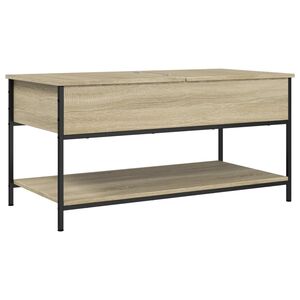 vidaXL Konferenčn&yacute; stol&iacute;k dub sonoma 100x50x50 cm kompozit.drevo a kov