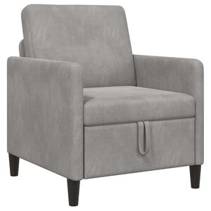 vidaXL Sofa s &uacute;ložn&yacute;m priestorom Svetlosiv&aacute; 72 x 78 x 87 cm Polyester