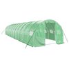vidaXL F&oacute;liovn&iacute;k s oceľov&yacute;m r&aacute;mom zelen&yacute; 36 m&sup2; 12x3x2 m