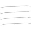 vidaXL Nosn&iacute;k plachty na pr&iacute;vesy 4 Strieborn&aacute; 136-218 cm Hlin&iacute;k