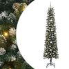 vidaXL Umel&yacute; vianočn&yacute; stromček Zelen&aacute; 240 cm PVC, plast a oceľ
