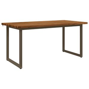 vidaXL &Scaron;tvorcov&yacute; jed&aacute;lensk&yacute; st&ocirc;l 160 x 70 x 75 cm Pevn&eacute; ak&aacute;ciov&eacute; drevo