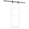 vidaXL Posuvn&eacute; dvere ORKDAL Biela a čierna 83 x 211 cm