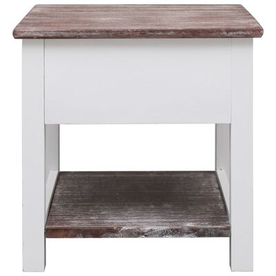 vidaXL Príručný stolík hnedý 40x40x40 cm drevo paulovnie