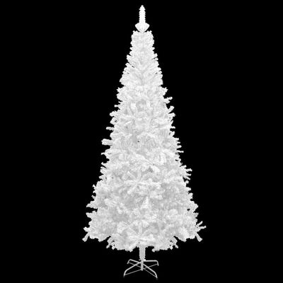vidaXL Umelý vianočný stromček s LED L 240 cm biely