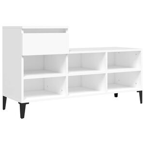 vidaXL Botn&iacute;k biely 102x36x60 cm spracovan&eacute; drevo