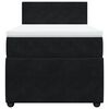 vidaXL Posteľný rám boxspring s matracom čierny 90x190 cm zamat