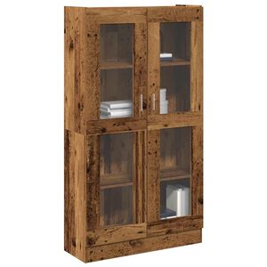 vidaXL Vysok&aacute; skrinka star&eacute; drevo 82,5x30,5x150 cm kompozitn&eacute; drevo