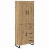 vidaXL Highboard 2 pcs Remeseln&yacute; dub 69,5 x 34 x 180 cm
