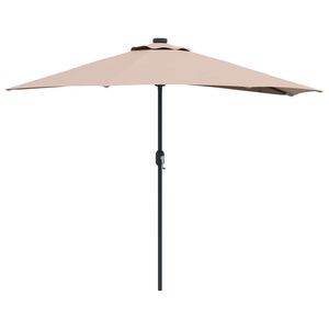 vidaXL Z&aacute;hradn&yacute; slnečn&iacute;k 294 x 150 x 224 cm Polyester a oceľ Sivohned&aacute;