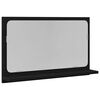 vidaXL Zrkadlov&aacute; polica Čierny dub 60 x 10,5 x 37 cm Kompozitn&eacute; drevo